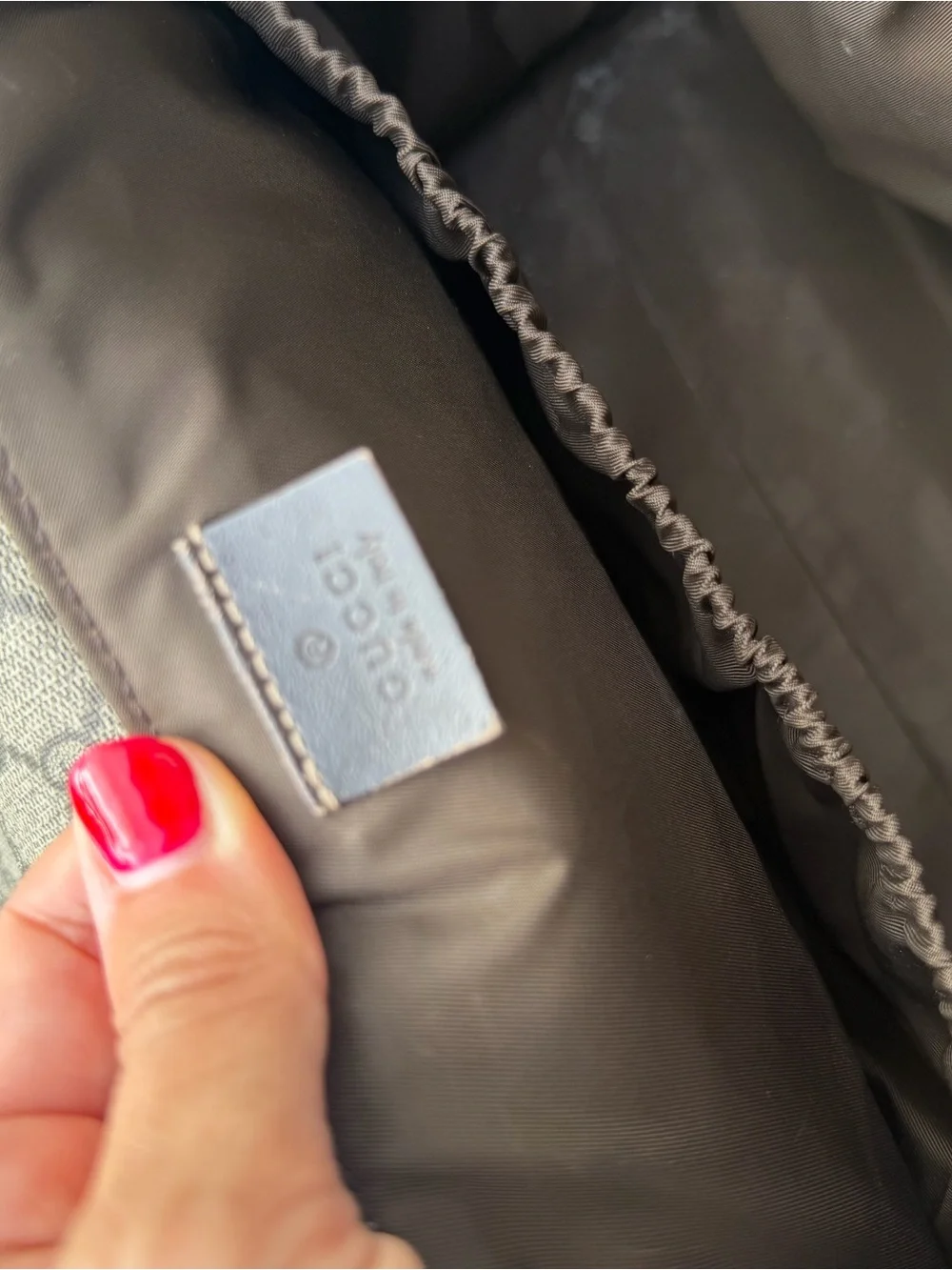 Gucci Brown | GG Plus Monogram Baby Messenger Diaper Bag